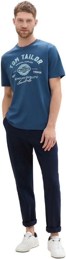 Tom Tailor T-shirt met grote logo-frontprint - Foto 5