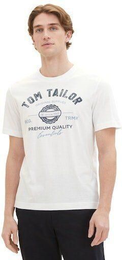 Tom Tailor Regular fit T-shirt van puur katoen met labelprint - Foto 6