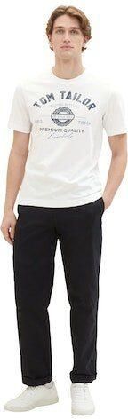 Tom Tailor Regular fit T-shirt van puur katoen met labelprint - Foto 5