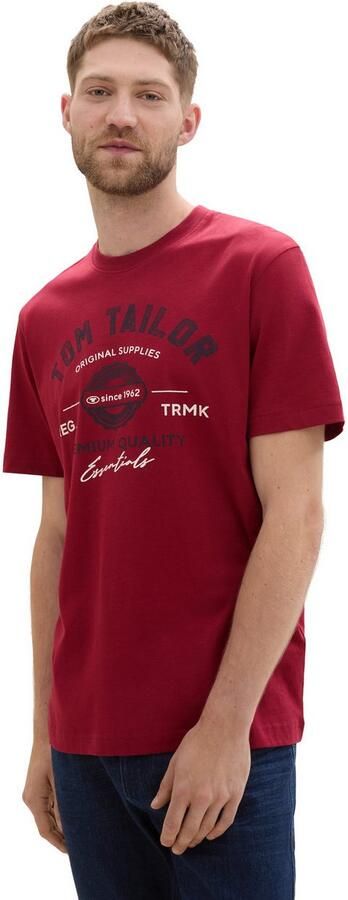 Tom Tailor T-shirt met grote logo-frontprint - Foto 5