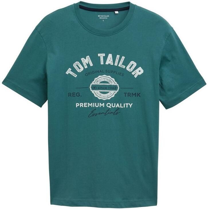Tom Tailor T-shirt met grote logo-frontprint - Foto 3