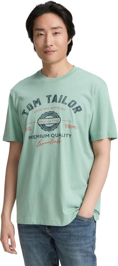 Tom Tailor T-shirt met grote logo-frontprint - Foto 6