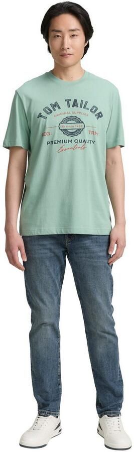 Tom Tailor T-shirt met grote logo-frontprint - Foto 5