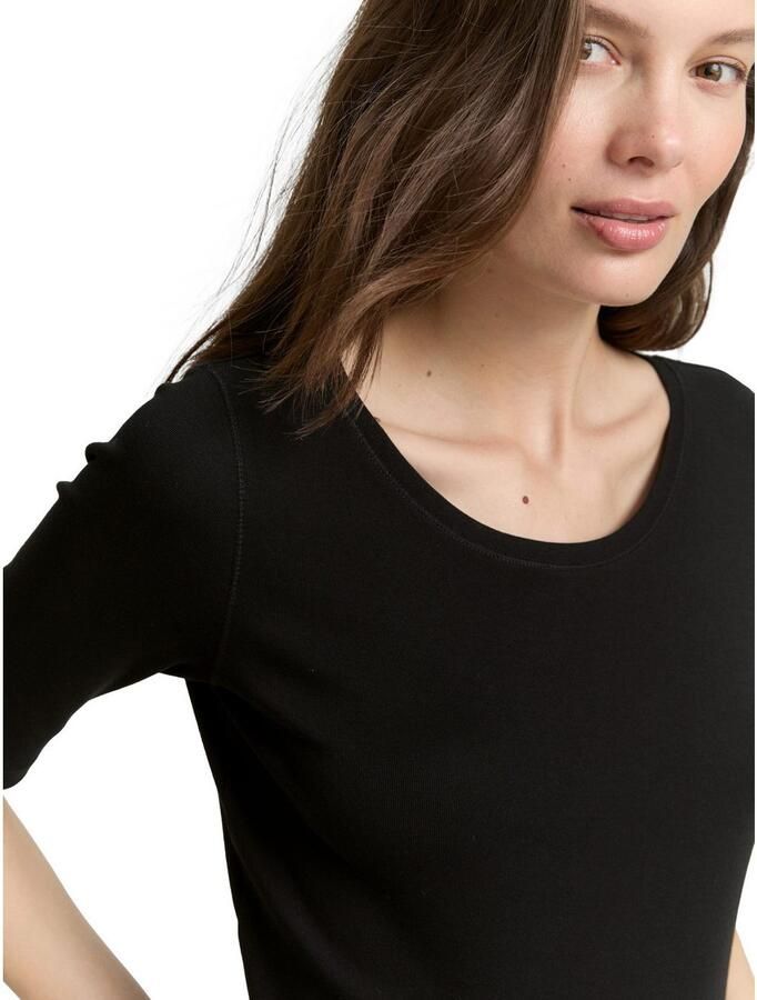 Tom Tailor Regular fit T-shirt van katoenmix