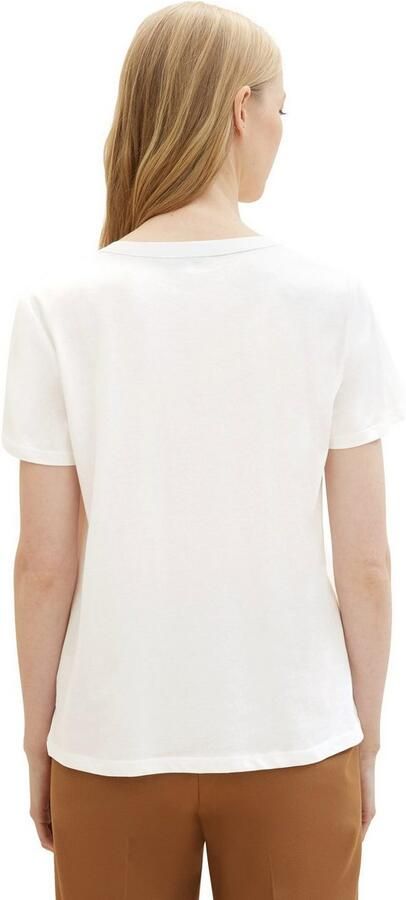 Tom Tailor T-shirt met druppelvormige hals - Foto 3