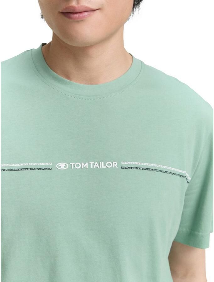 Tom Tailor T-shirt met logo-frontprint
