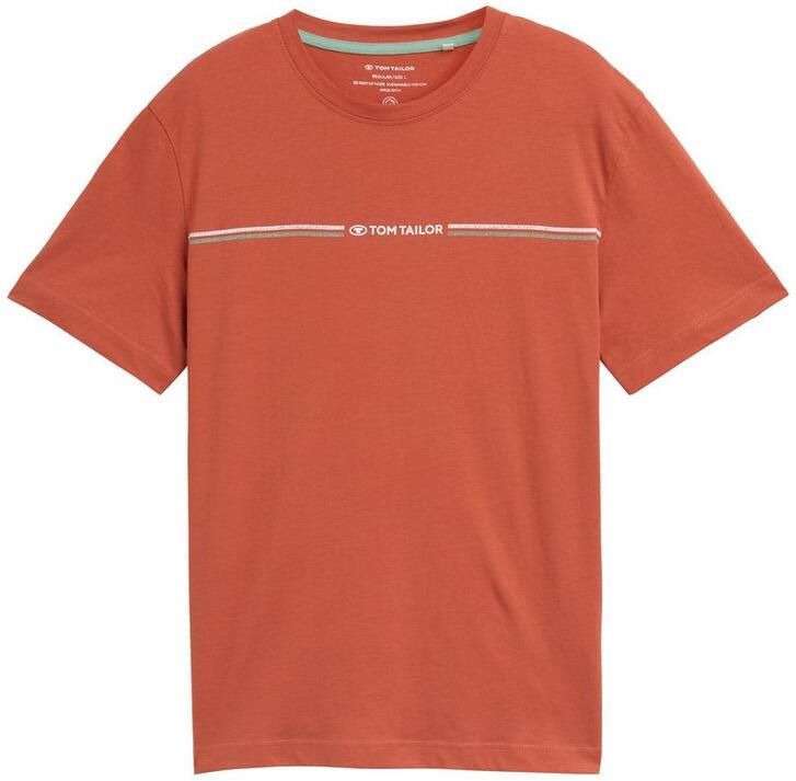 Tom Tailor T-shirt met logo-frontprint - Foto 3