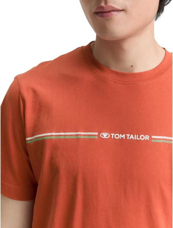 Tom Tailor T-shirt met logo-frontprint - Foto 2