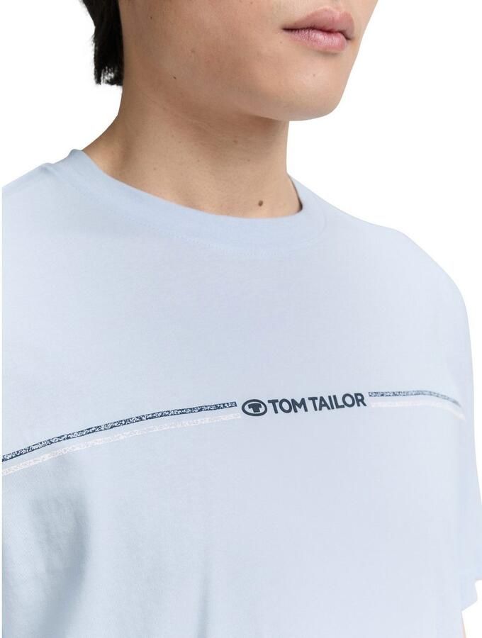 Tom Tailor T-shirt met logo-frontprint - Foto 2