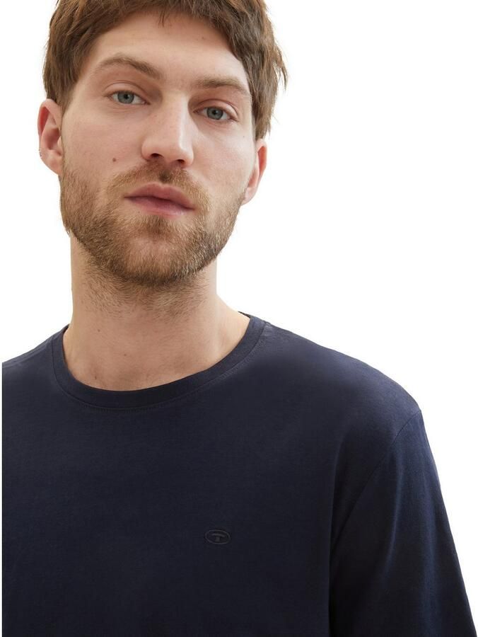 Tom Tailor T-shirt met logoborduursel (set 3-delig) - Foto 2