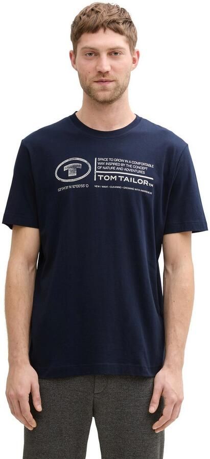 Tom Tailor T-shirt met logoprint (set 2-delig) - Foto 4