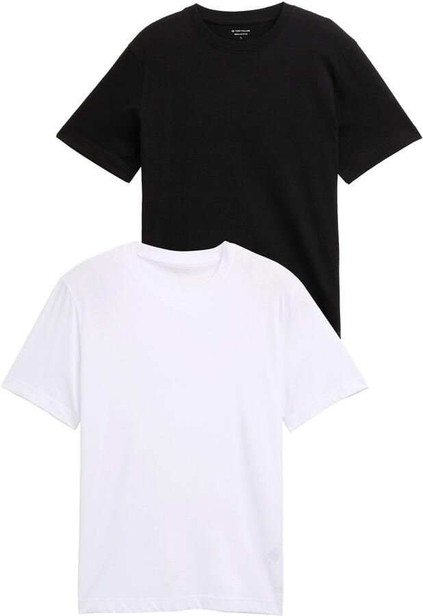 Tom Tailor T-shirt met logoprint (set 2-delig) - Foto 7
