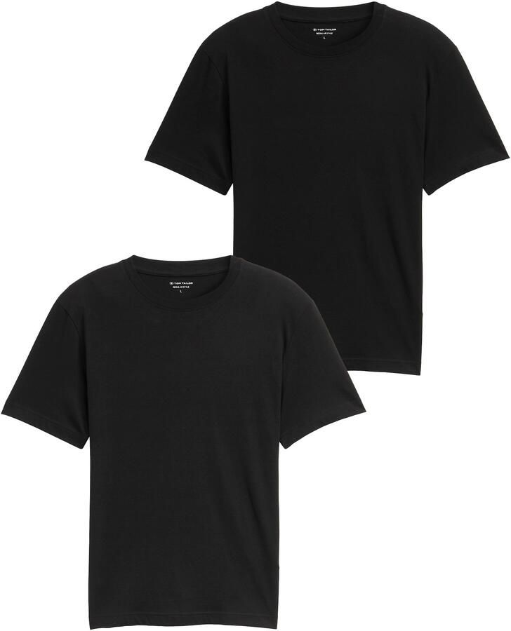 Tom Tailor T-shirt met logoprint (set 2-delig) - Foto 6