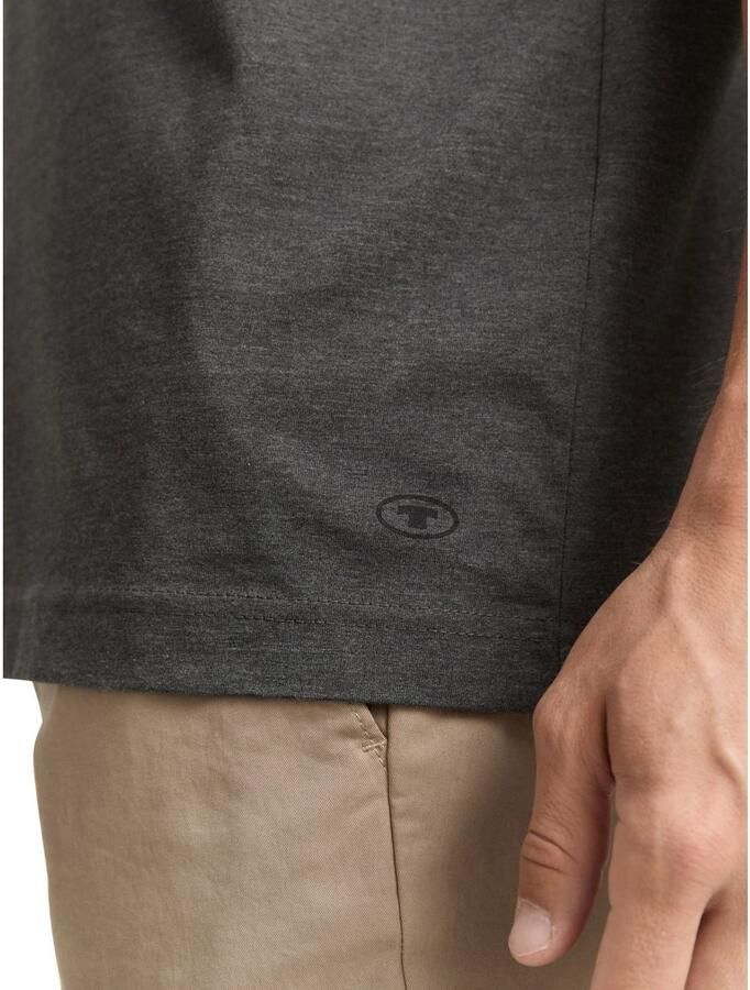 Tom Tailor T-shirt met logoprint (set 2-delig)