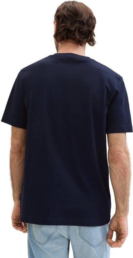 Tom Tailor T-shirt met piqué structuur - Foto 4