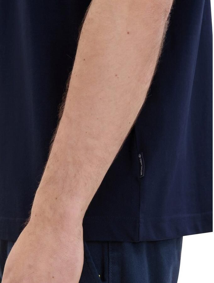 Tom Tailor T-shirt met piqué structuur - Foto 2