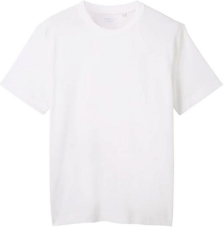 Tom Tailor T-shirt met piqué structuur