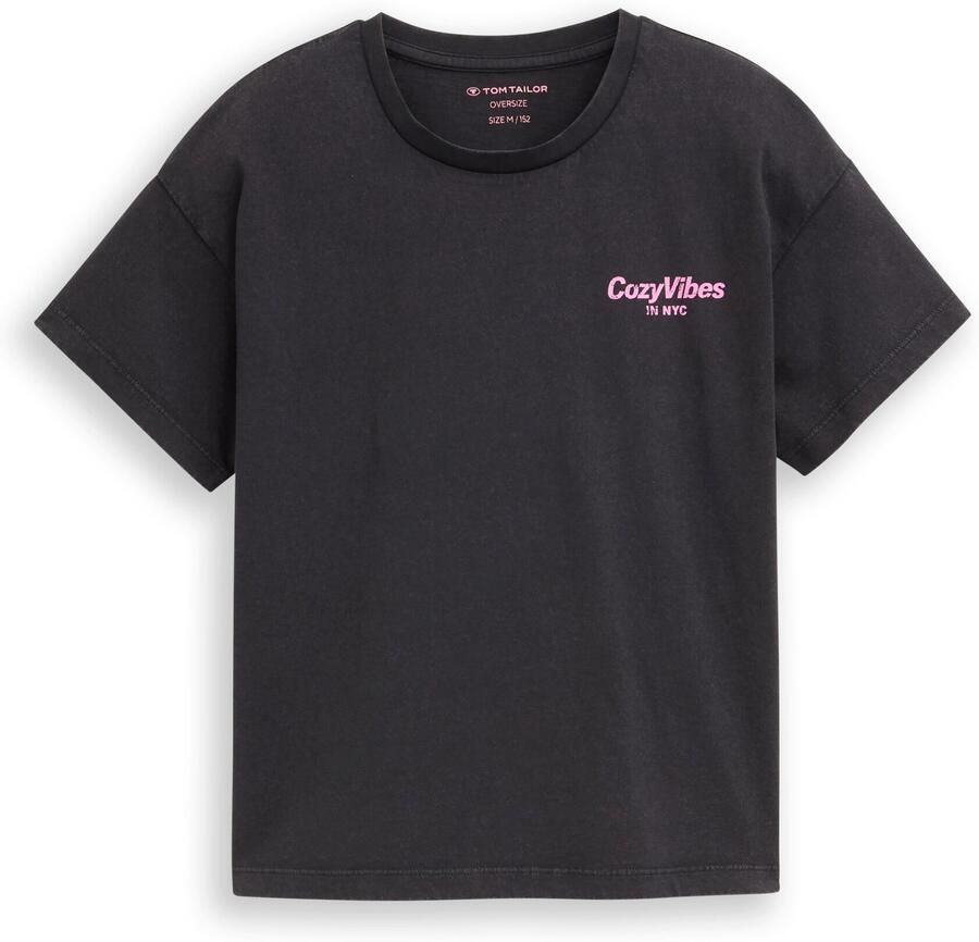Tom Tailor T-shirt met print voor en achter - Foto 2
