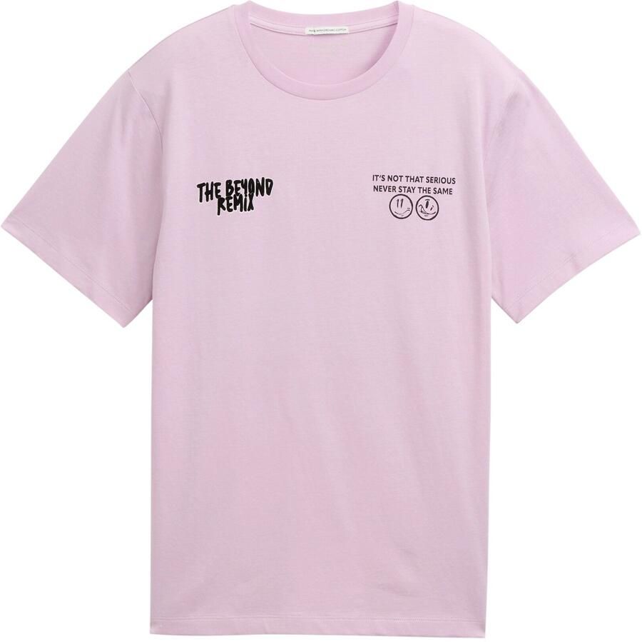 Tom Tailor T-shirt met voor- en achterkant print - Foto 3