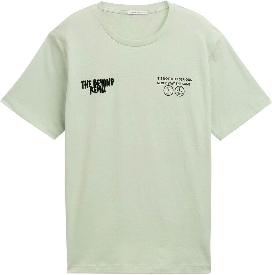 Tom Tailor T-shirt met voor- en achterkant print - Foto 3