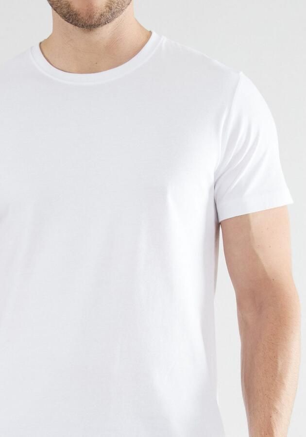 Tom Tailor T-shirt Ohio Korte mouw ronde hals basic los elastisch katoenmix (Set van 2) - Foto 3