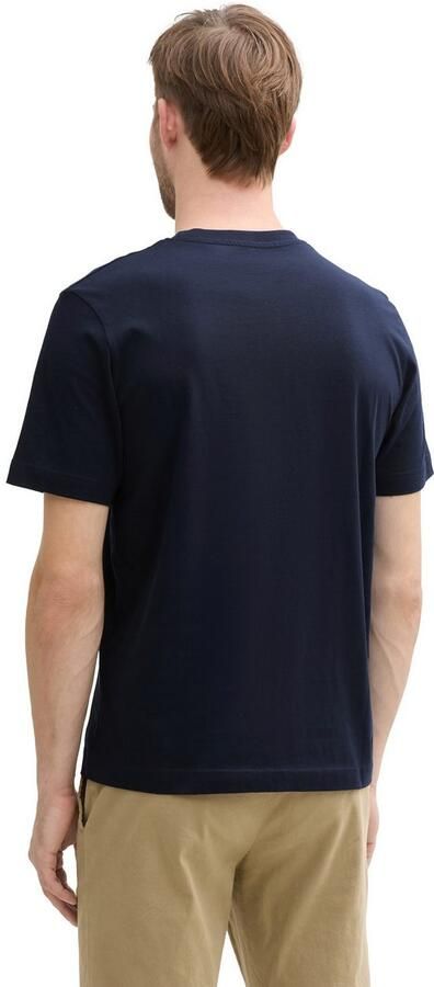 Tom Tailor Regular fit T-shirt van puur katoen met labelprint - Foto 3