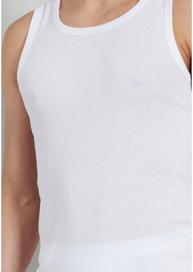 Tom Tailor Tanktop Montana Ronde hals slim fit basic elastisch heupbedekkend (2-delig Set van 2) - Foto 5