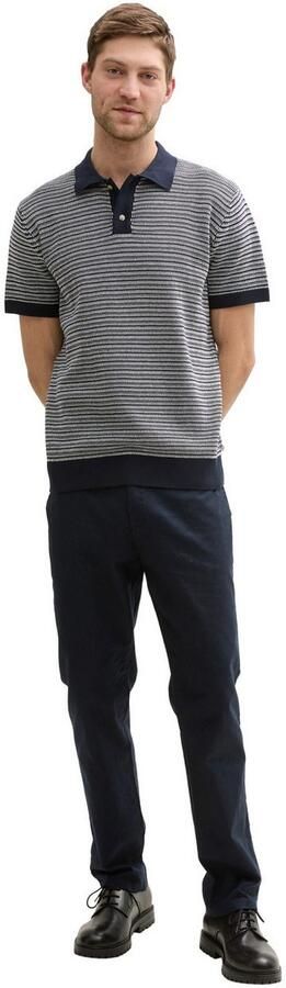 Tom Tailor Trui met korte mouwen met breipatroon en polokraag - Foto 5