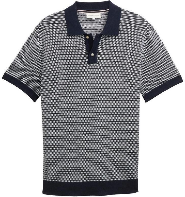 Tom Tailor Trui met korte mouwen met breipatroon en polokraag - Foto 3