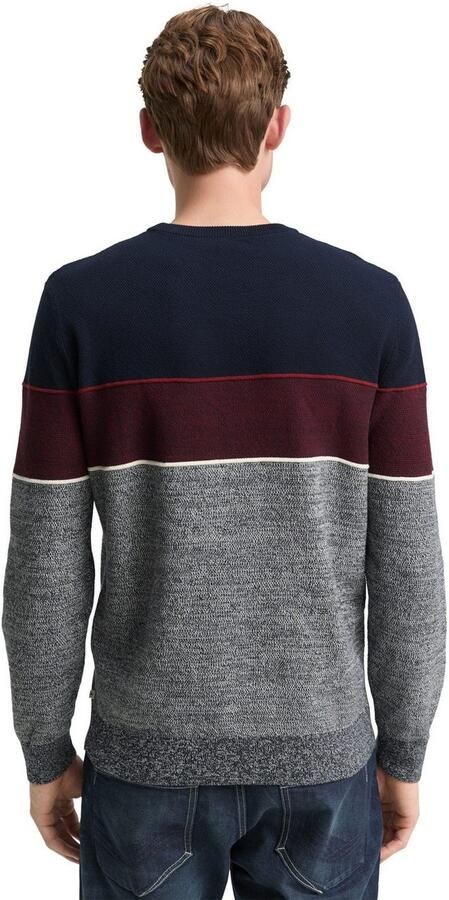 Tom Tailor Trui met ronde hals colourblocking-stijl - Foto 5