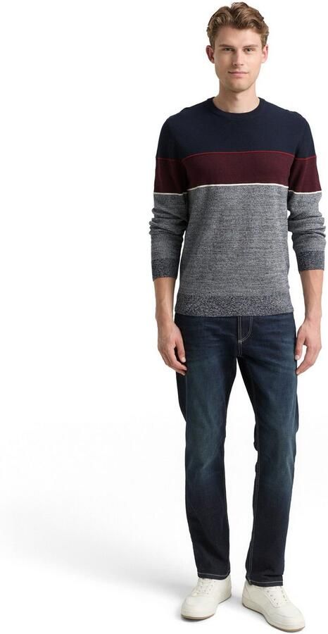 Tom Tailor Trui met ronde hals colourblocking-stijl - Foto 4