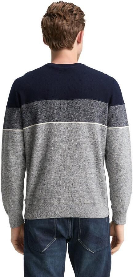 Tom Tailor Trui met ronde hals colourblocking-stijl - Foto 5