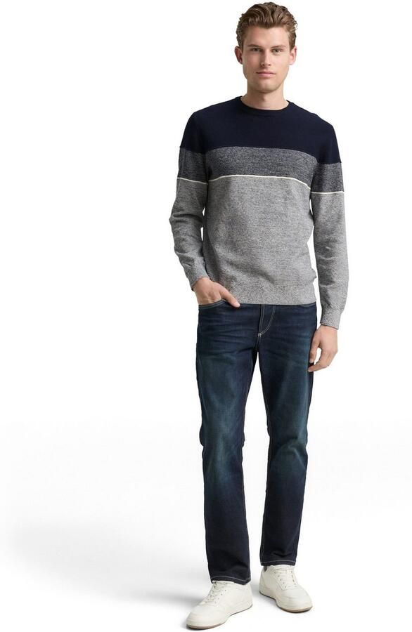 Tom Tailor Trui met ronde hals colourblocking-stijl - Foto 4