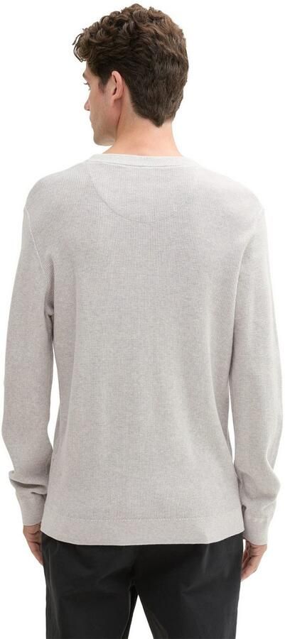 Tom Tailor Regular fit gebreide pullover van puur katoen met structuurmotief - Foto 3