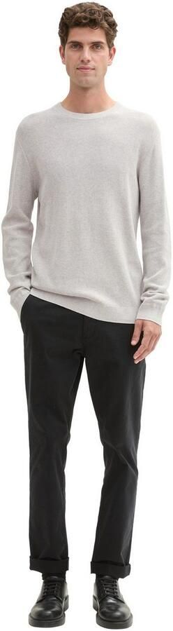 Tom Tailor Regular fit gebreide pullover van puur katoen met structuurmotief - Foto 4