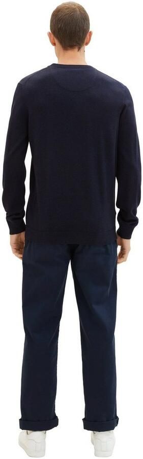 Tom Tailor Trui met ronde hals met geborduurd logo - Foto 4