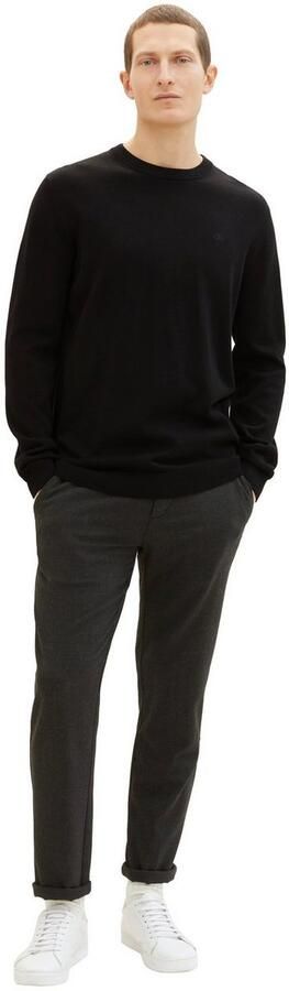 Tom Tailor Trui met ronde hals met geborduurd logo - Foto 4