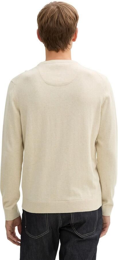 Tom Tailor Trui met ronde hals met geborduurd logo - Foto 3