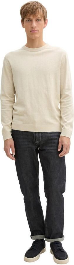 Tom Tailor Trui met ronde hals met geborduurd logo - Foto 4