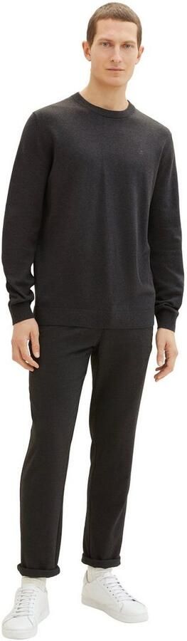 Tom Tailor Trui met ronde hals met geborduurd logo - Foto 5