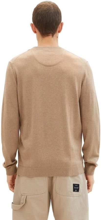 Tom Tailor Trui met ronde hals met geborduurd logo - Foto 3