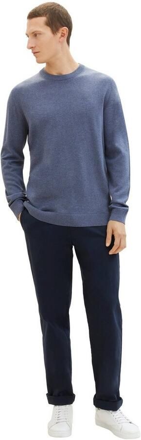 Tom Tailor Trui met ronde hals met geborduurd logo - Foto 5