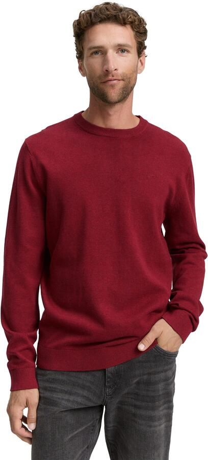 Tom Tailor Regular fit gebreide pullover van zuiver katoen - Foto 6