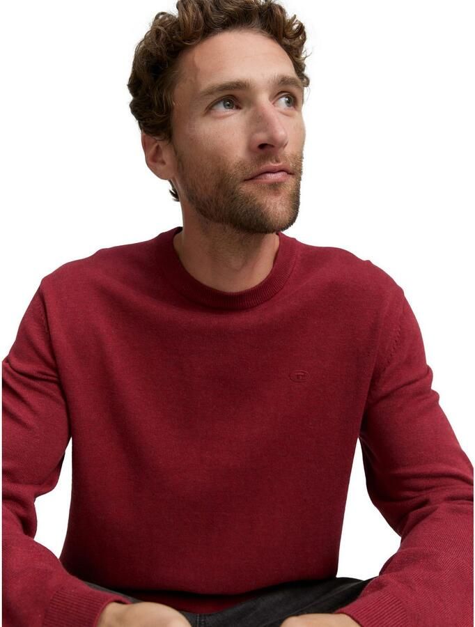 Tom Tailor Regular fit gebreide pullover van zuiver katoen - Foto 2