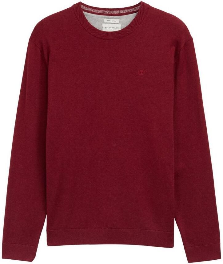Tom Tailor Regular fit gebreide pullover van zuiver katoen