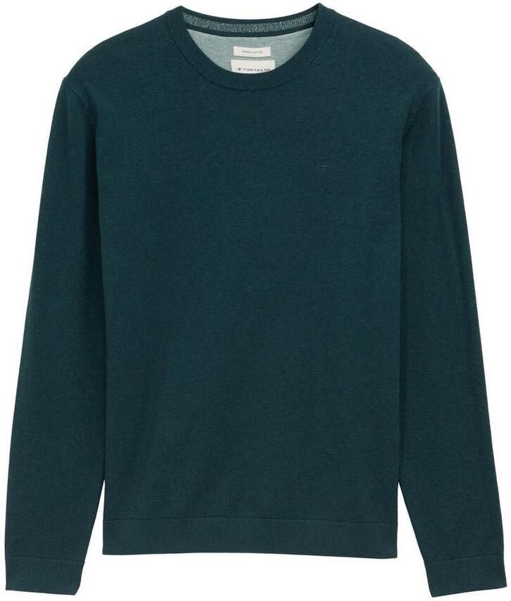 Tom Tailor Regular fit gebreide pullover van zuiver katoen