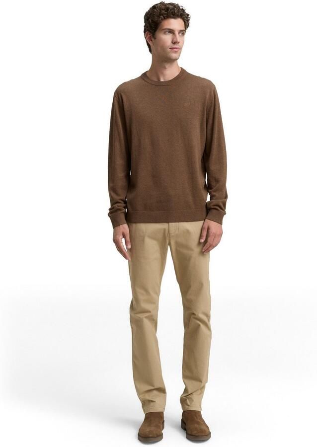 Tom Tailor Trui met ronde hals met geborduurd logo - Foto 4