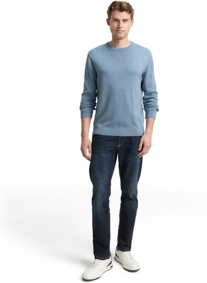 Tom Tailor Trui met ronde hals met geborduurd logo - Foto 4