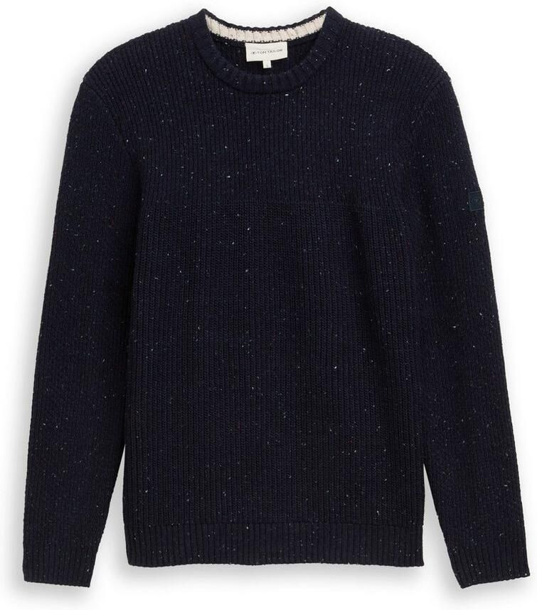 Tom Tailor Regular fit gebreide pullover van katoenmix