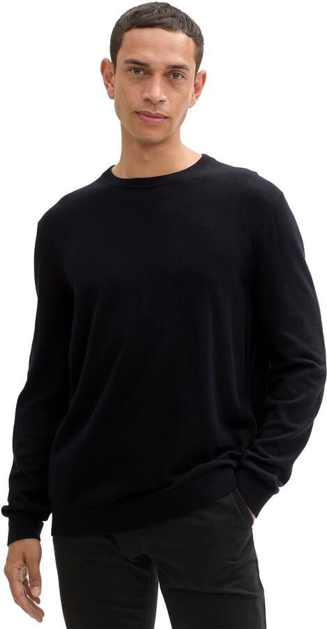 Tom Tailor Trui met ronde hals met gerecycled kasjmier - Foto 3